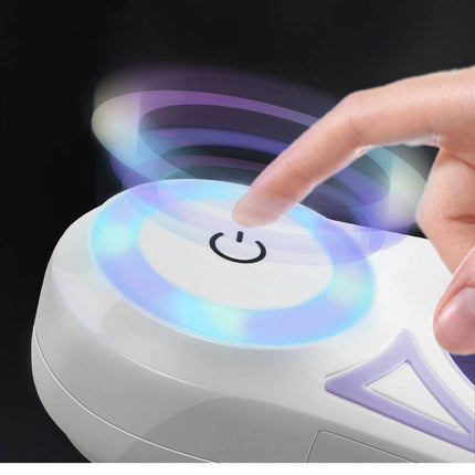 Laisse Rétractable Moderne avec Lumières LED - Blanc et Violet