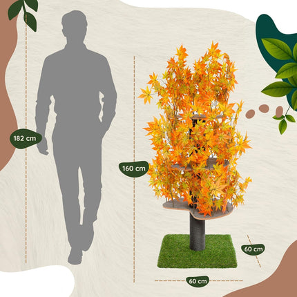 Arbre à Chat Imitation Arbuste Naturel – Décor Végétalisé Ludique