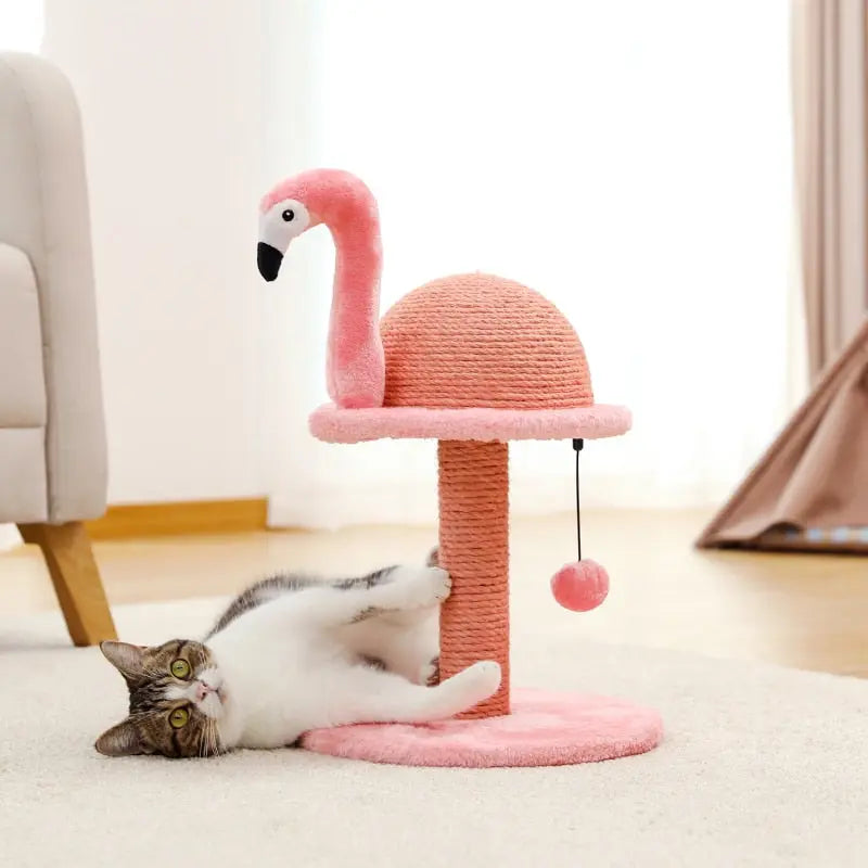 Griffoir Flamant Rose – Jouet Ludique pour Chats