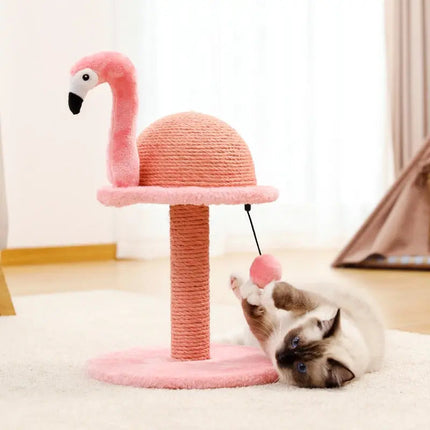 Griffoir Flamant Rose – Jouet Ludique pour Chats