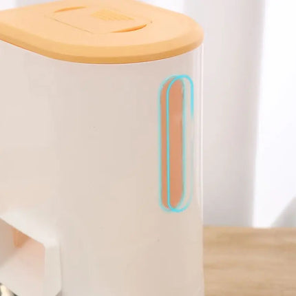 Distributeur Multifonctions Compact Blanc et Jaune pour Animaux