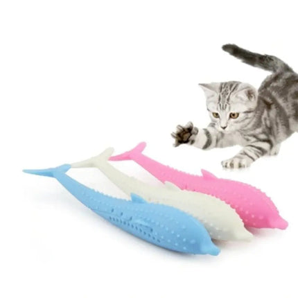 Jouet Pour Chat en Forme de Poisson - Couleurs Pastel