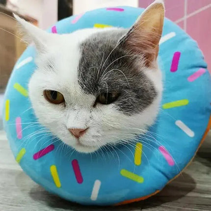 Collerette Donut Colorée Pour Chat | Accessoire Amusant et Original