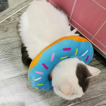 Collerette Donut Colorée Pour Chat | Accessoire Amusant et Original