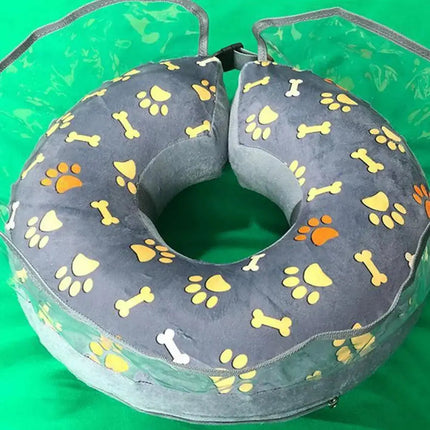 Anneau Gonflable avec Motifs Pattes et Os pour Animaux