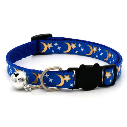 Collier Fantaisie Motif Lunaire avec Clochette pour Chat