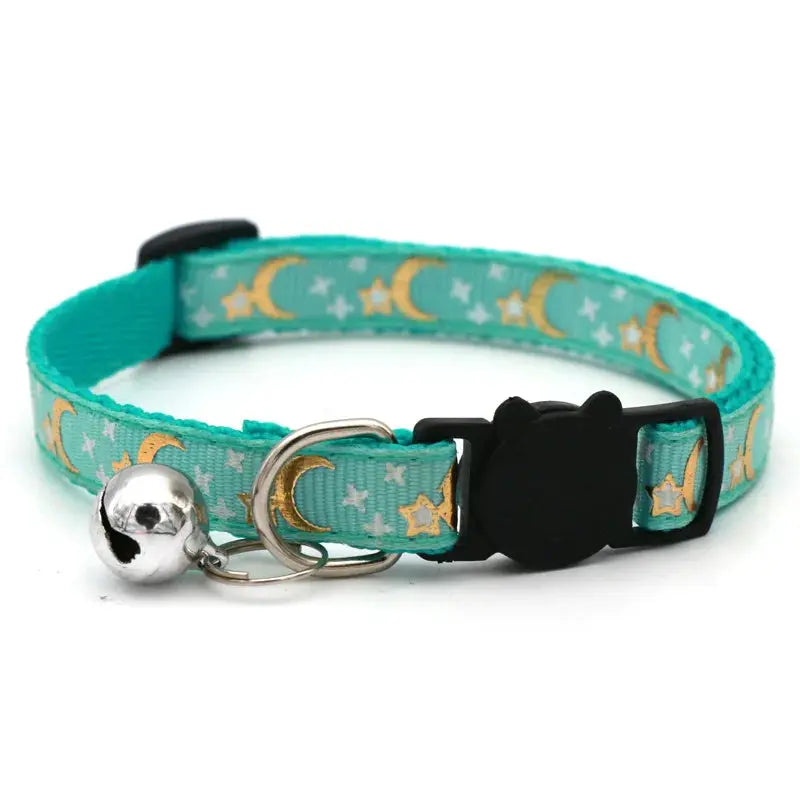 Collier Fantaisie Motif Lunaire avec Clochette pour Chat
