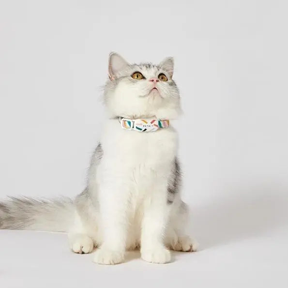 Collier à Motifs Géométriques Multicolores Pour Animaux