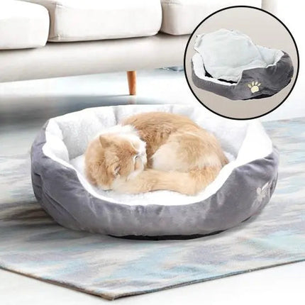 Coussin Rond Douillet | Espace de Repos Confortable pour Chat