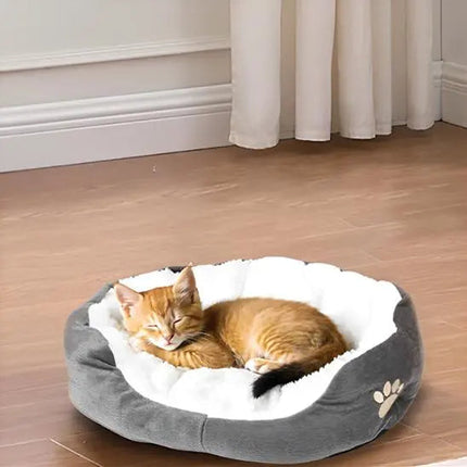 Coussin Rond Douillet | Espace de Repos Confortable pour Chat
