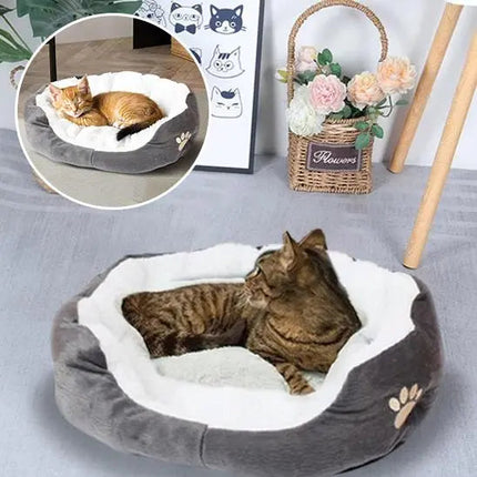 Coussin Rond Douillet | Espace de Repos Confortable pour Chat