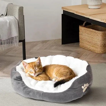 Coussin Rond Douillet | Espace de Repos Confortable pour Chat