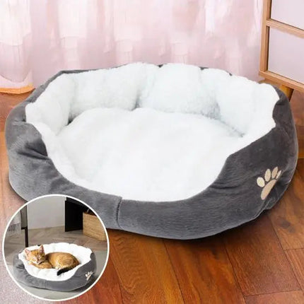 Coussin Rond Douillet | Espace de Repos Confortable pour Chat