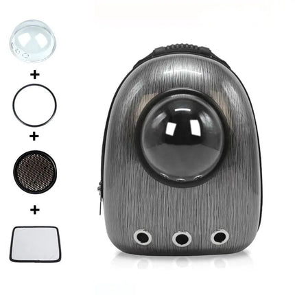 Sac à dos rigide pour transport de chats avec fenêtre panoramique