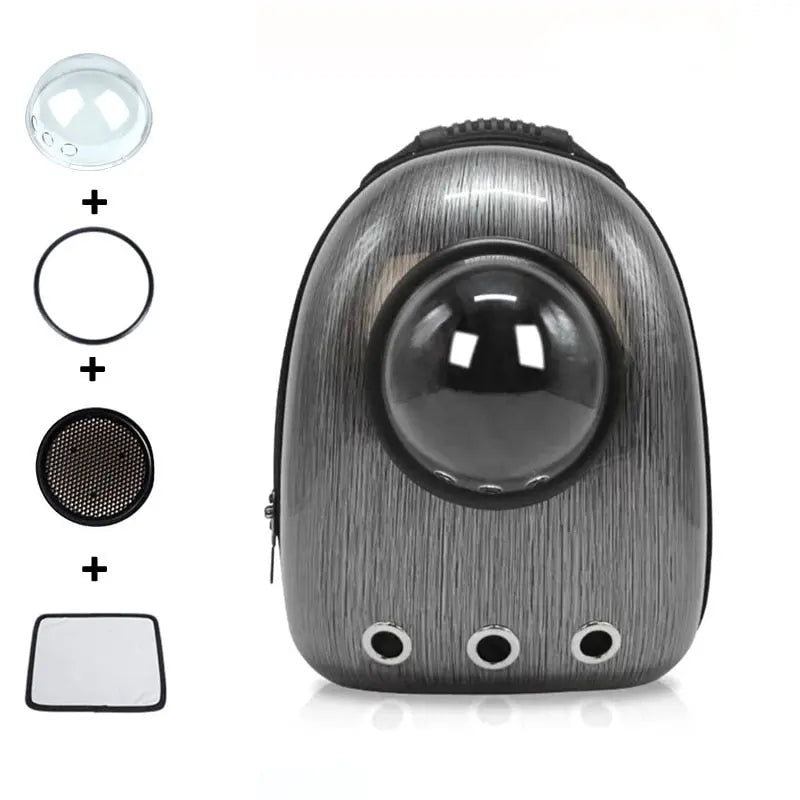 Sac à dos rigide pour transport de chats avec fenêtre panoramique