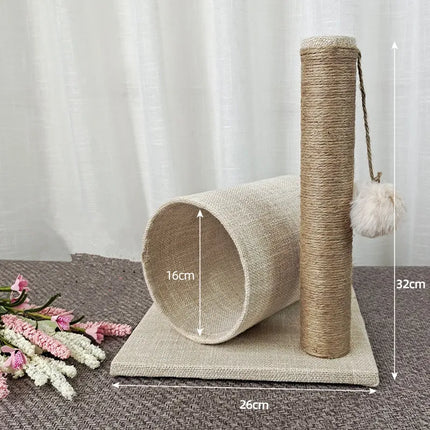 Refuge Compact et Griffoir Interactif pour Chat