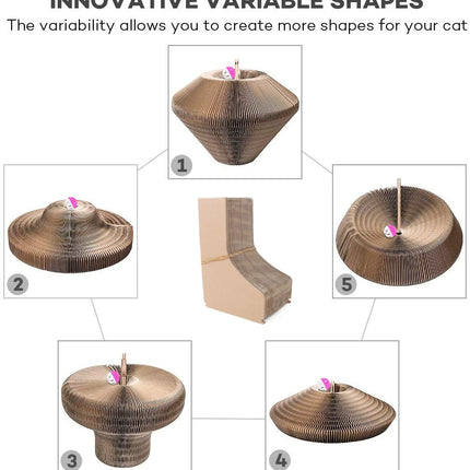 Cocon Reversible Douillet pour Chat – Surface à Griffer Intégrée