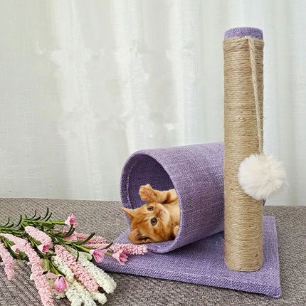 Refuge Compact et Griffoir Interactif pour Chat