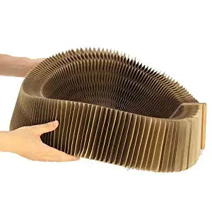 Cocon Reversible Douillet pour Chat – Surface à Griffer Intégrée