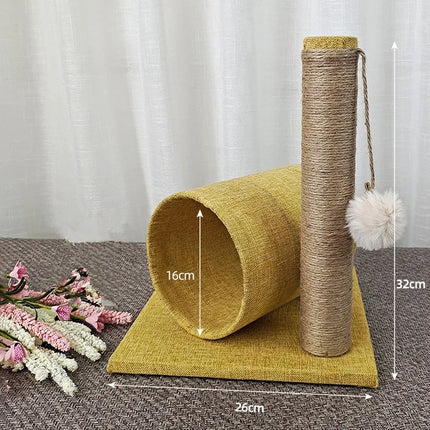 Refuge Compact et Griffoir Interactif pour Chat