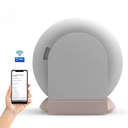 Maisonnette Automatisée pour Chat Beige – Design Moderne et Compact