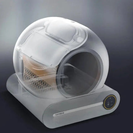 Maison pour chat sphérique high-tech 65L avec écran intégré