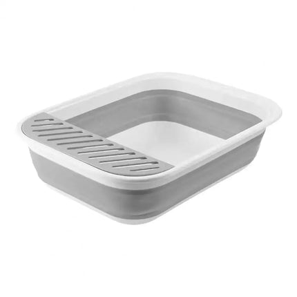 Bac à Litière Ouvert avec Grille Anti-Débordement