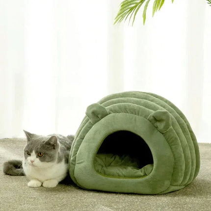 Niche Pour Chat Douce et Mignonne en Forme de Coquille