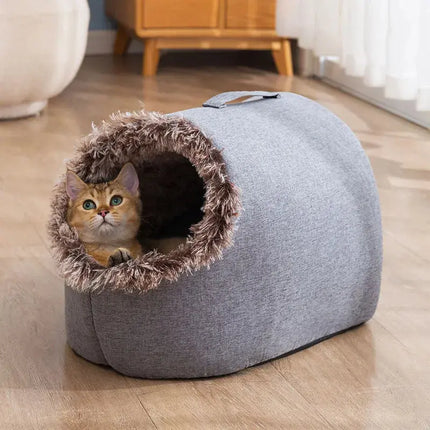 Niche Cylindrique Douillette pour Chat – Ambiance Moderne et Cocooning