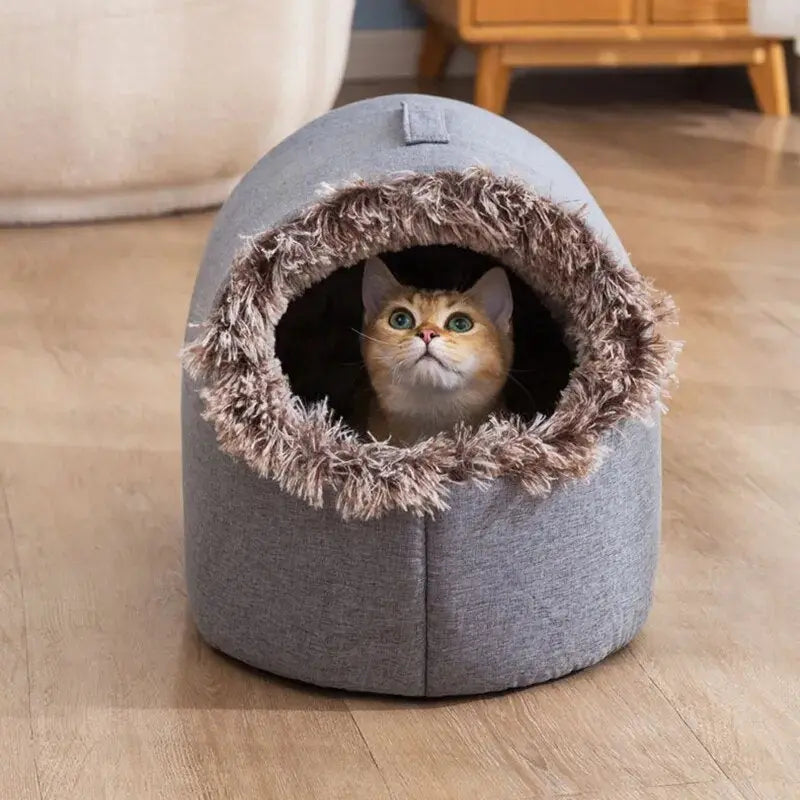 Niche Cylindrique Douillette pour Chat – Ambiance Moderne et Cocooning