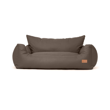 Canapé Rectangulaire Marron pour Animaux avec Rembourrage Douillet