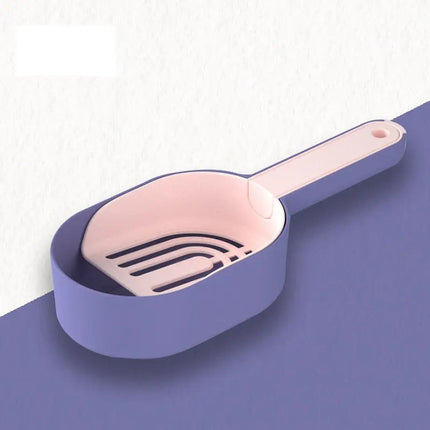 Cuillère à Trous Design Orange et Blanc