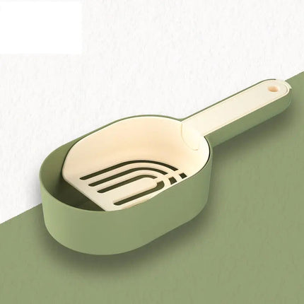 Cuillère à Trous Design Orange et Blanc