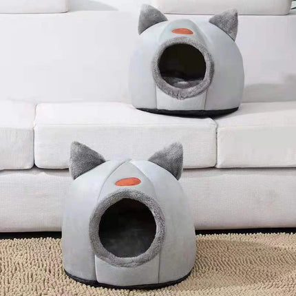 Refuge Douillet pour Animaux avec Oreilles de Chat