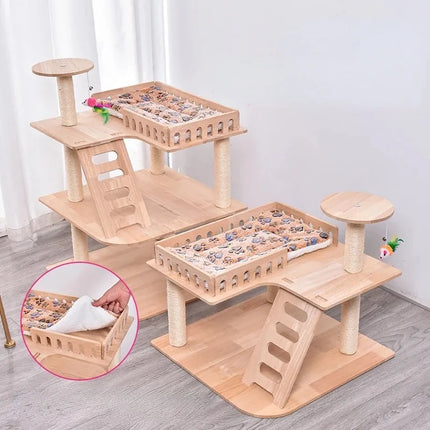 Aire de Jeux pour Chats avec Plateformes et Accessoires Ludiques