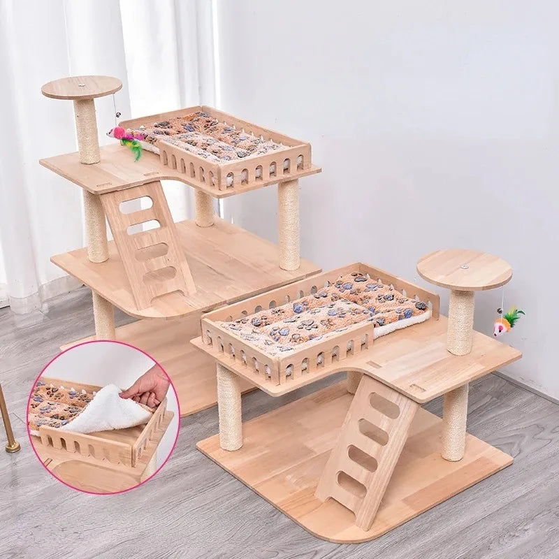 Aire de Jeux pour Chats avec Plateformes et Accessoires Ludiques