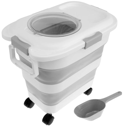 Conteneur à Roulettes avec Pelle Intégrée – Rangement Croquettes Hermétique