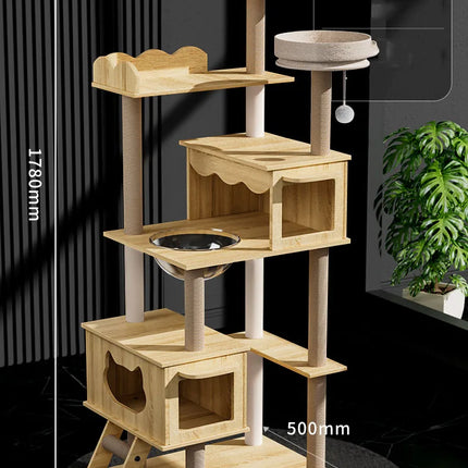 Arbre à Chat Minimaliste | Design Moderne à Niveaux