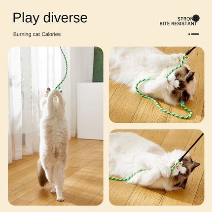 Bâtons Ludiques à Corde Colorée et Cloche pour Moments de Jeu Actifs