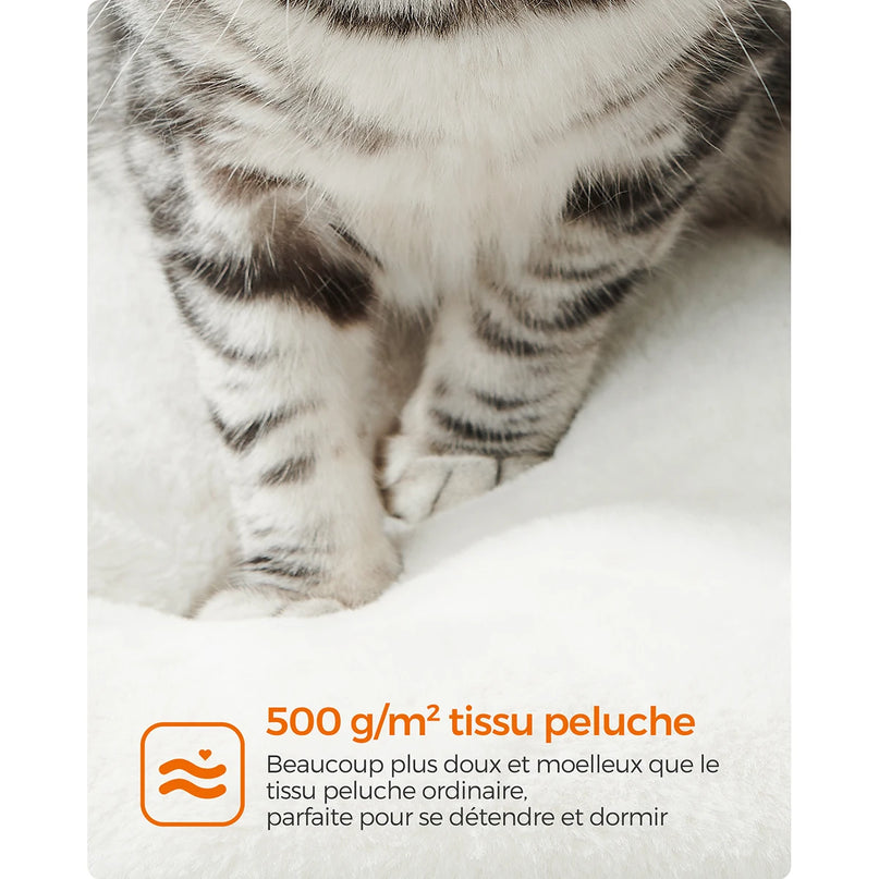 Tour de jeux pour chats à 4 niveaux avec plateformes spacieuses et cachette