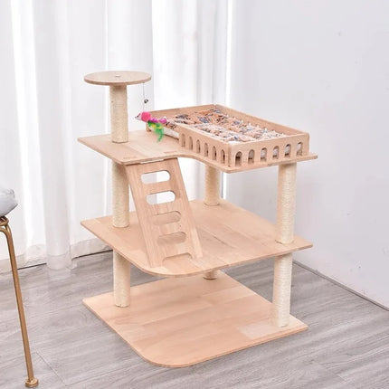 Aire de Jeux pour Chats avec Plateformes et Accessoires Ludiques