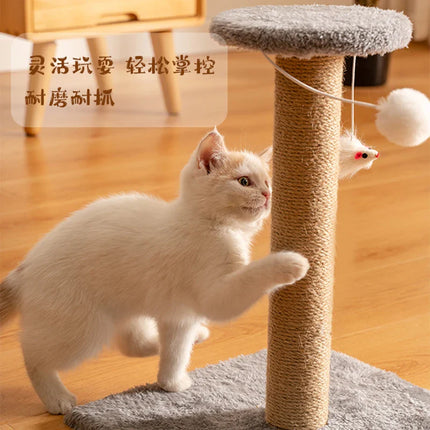 Arbre à Chat Compact Ludique avec Base en Forme de Patte