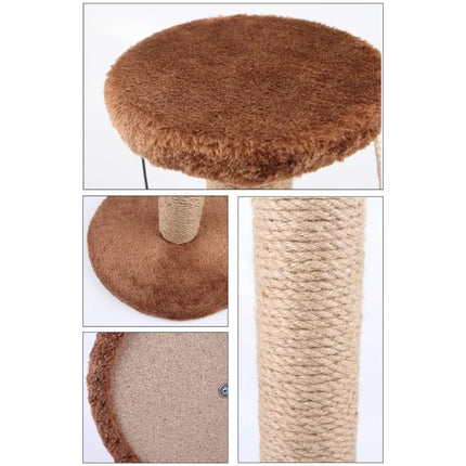 Griffoir Compact avec Jouet Suspendu et Plumes Colorées