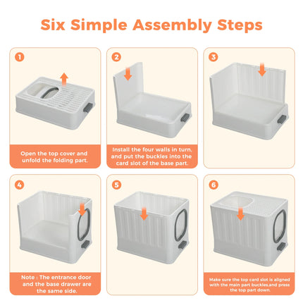 Bac à Litière Fermé Minimaliste – Design Moderne