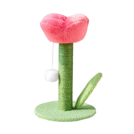 Arbre à Chat Fleur Interactif avec Jouet Suspendu