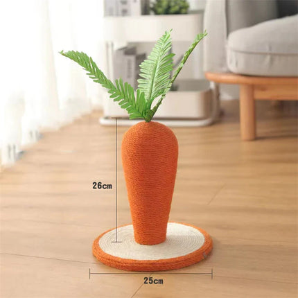 Griffoir Original en Forme de Carotte pour Chats