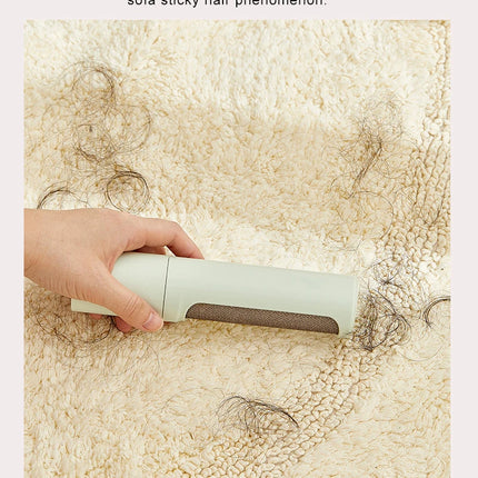 Brosse poils minimaliste pastel avec tissu texturé intégré - Mécanisme amovible