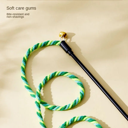 Bâtons Ludiques à Corde Colorée et Cloche pour Moments de Jeu Actifs