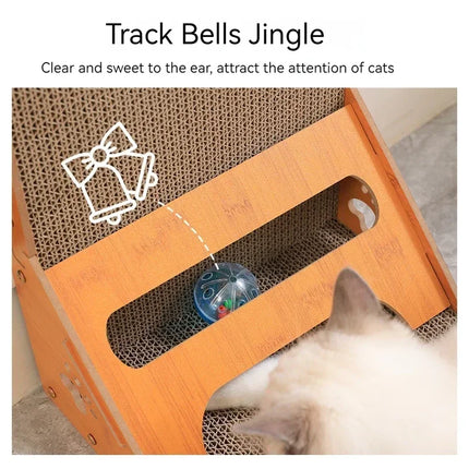 Jouet interactif pour chat avec balle sonore