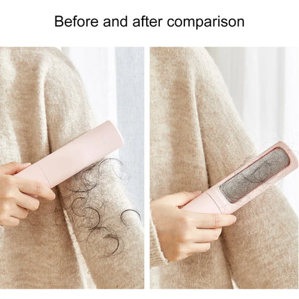 Brosse poils minimaliste pastel avec tissu texturé intégré - Mécanisme amovible